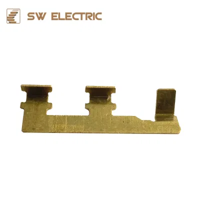 Brass Wall Socket Electric Parts Brass Sheet Metal Terminal Parts Stamping