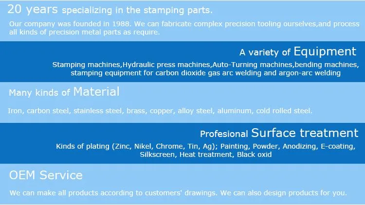 Customized Steel Company Shaping Metal Stainless Steel Sheet Metal Stamping for Electroplating Multi-Position Cold Stamping with Multistep Progressive Dies