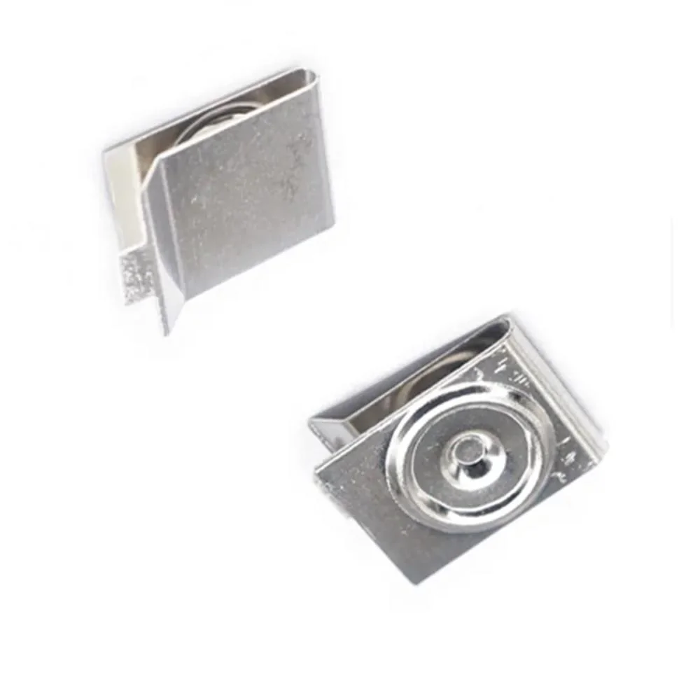 Custom Metal Fabrication Finger Spring Contact Ground Battery Leaf Spring Plated Button Contact